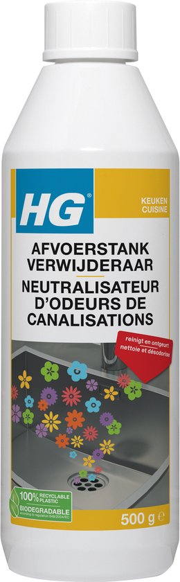 HG afvoerstank verwijderaar - 500 gram - reinigt en ontgeurt