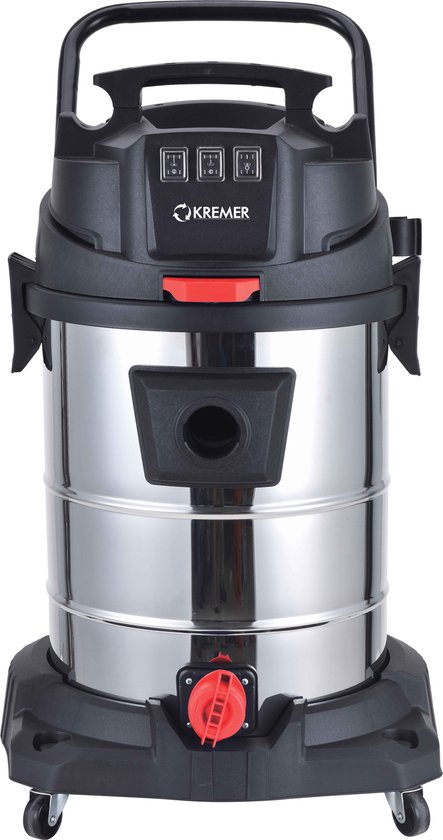 Kremer KR100LS - Stofzuiger - Nat/Droog - 3 Motoren - Klopfunctie