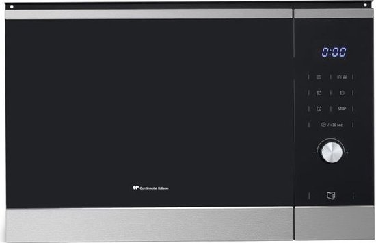 Inbouw grill magnetron CONTINENTAL EDISON CEMO25GINE Zwart RVS L59.5 x H38.8 x D40.1 cm 25L