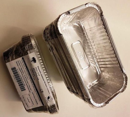 Aluminium wegwerp bak 1,5 L, 20 x 10 stuks