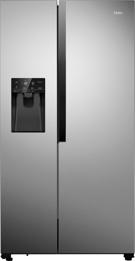 ETNA AKV578IRVS - Amerikaanse koelkast - RVS