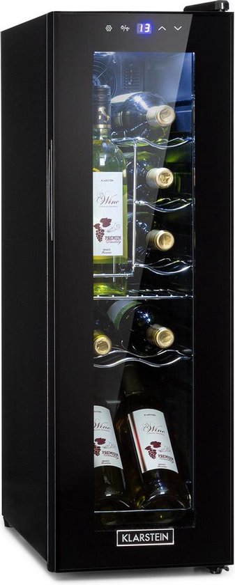 Klarstein Shiraz Wijnkoelkast - Touch controlepaneel - Compressiekoeling - 41dB - 5 tot 18°C - led-binnenverlichting