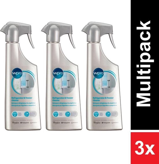 WPRO Koelkast & Vriezer Reiniger spray FRI101 - 3 x 500ml - voordeelverpakking