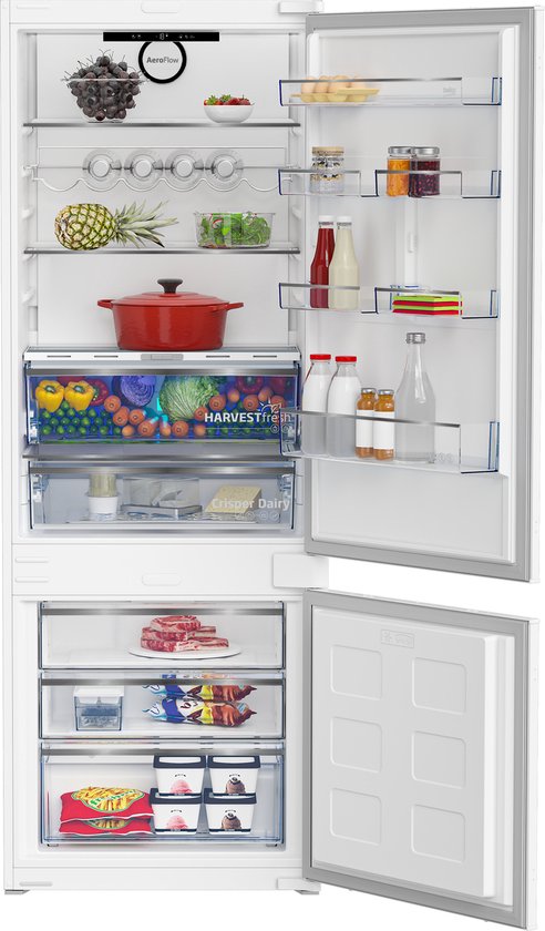 Beko BCNE400E40SN Inbouw koel-vriescombinatie Ingebouwd 370 l E Wit