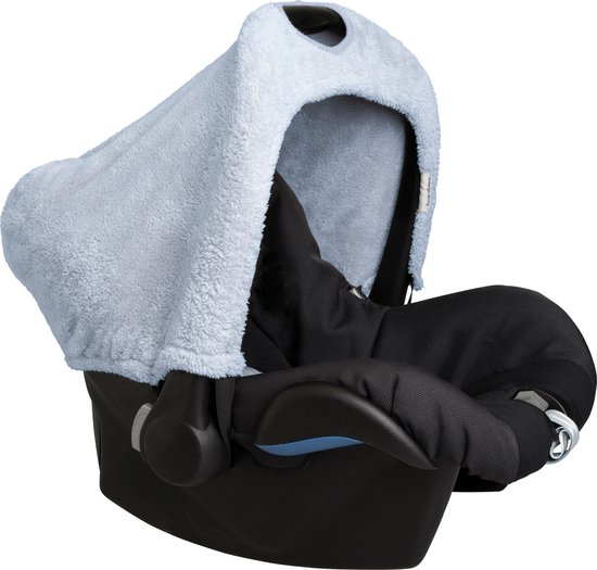 Baby's Only Autostoel zonnekap - Zonnescherm Maxi Cosi 0+ Cozy - Gemaakt van teddystof - Misty Blue