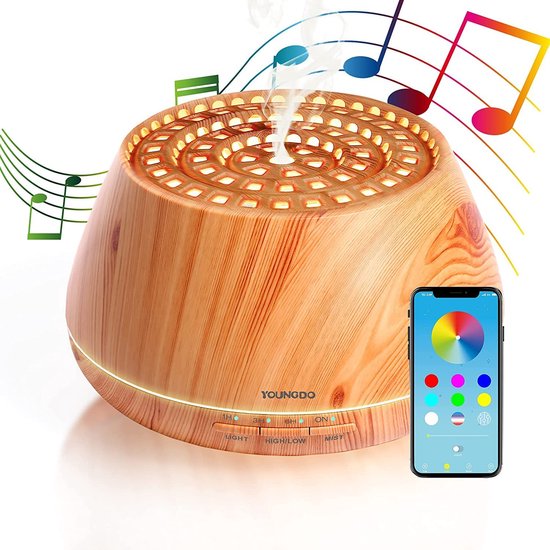 Aroma diffuser - BPA-vrij, aromatherapie, luchtbevochtiger \ ultra quiet ultrasonic humidifier, aromatherapy