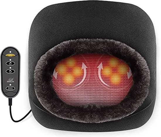 voetenwarmer - elektrische voetverwarming \ massage voetwarmer, warmte en ontspanning voor gestreste voeten met zachte teddyvoering