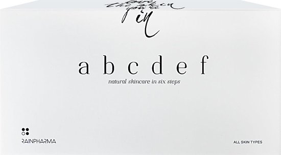 RainPharma - Classic abcdef Black & White - Gezichtsverzorging - Huidverzorging - Geschenkset - 6 Stuks - Cadeauset - Starterskit