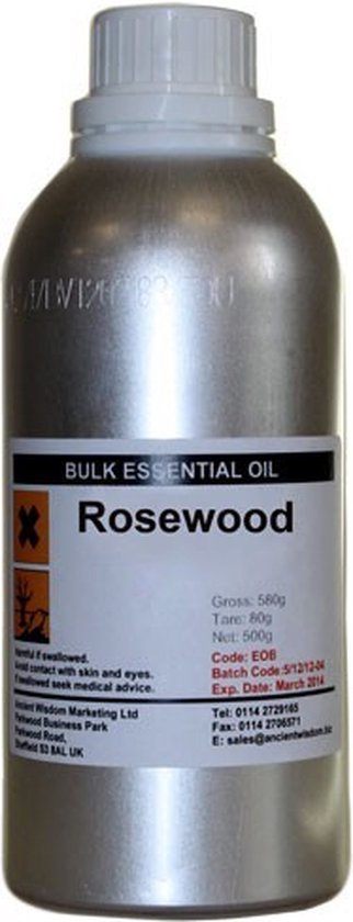 Etherische Olie Palissander 500ml - 100% Essentiële Palissander Olie - Etherische Oliën in Bulk - Aromatherapie - Diffuser Olie