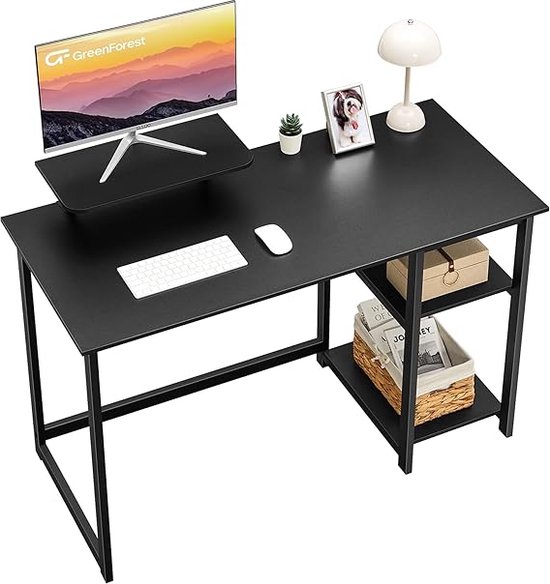 bureau Tafel - simple construction, industrial design, vintage brown - computer bureau, 100 x 50Cm