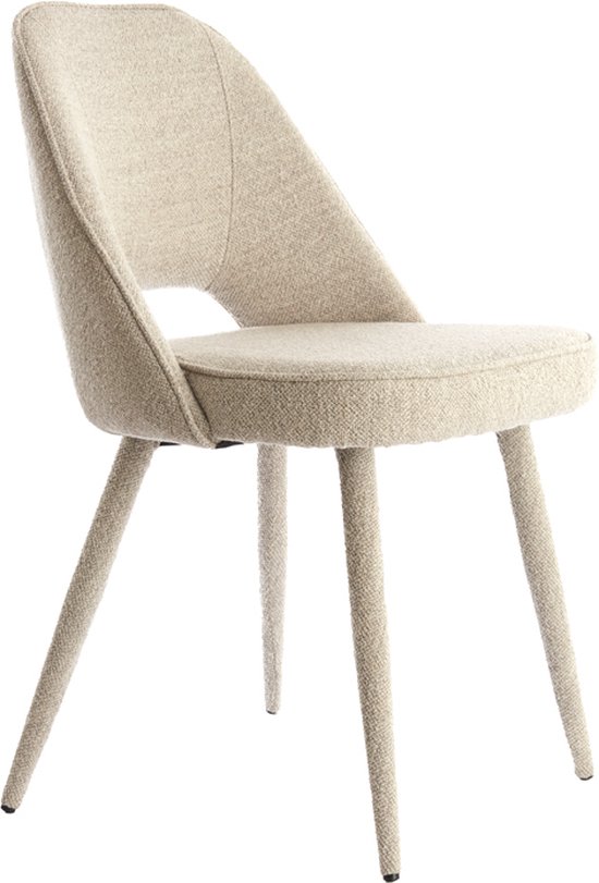 Djeslin eetkamerstoel lichtgrijs