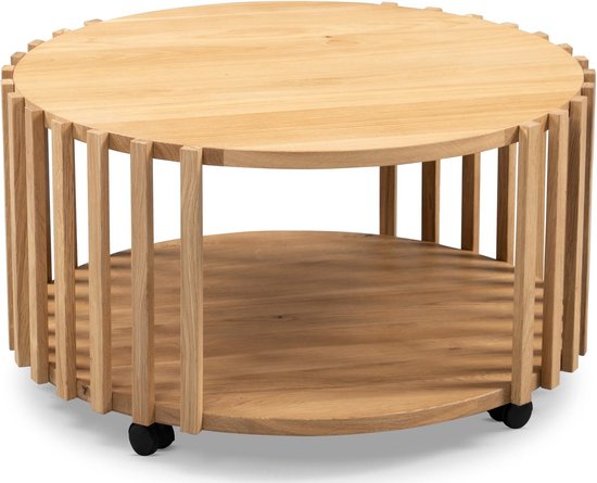 M2 Kollektion Mats Massief Eiken Salontafel Rond