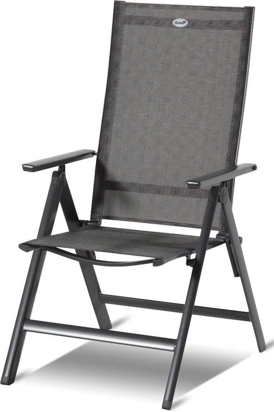 Hartman Aruba Aluminium tuinstoel - Antraciet verstelbaar