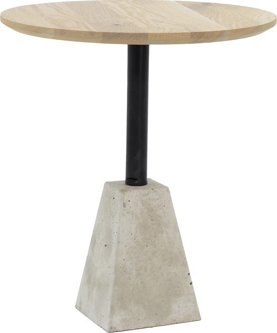 Spinder Design FLAVOUR ø 40 Bijzettafel - Beton / Eiken