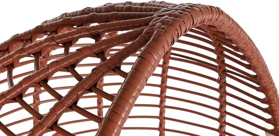 Tuinstoel DKD Home Decor 90 x 65 x 151 cm Metaal Terra cotta Synthetische rotan