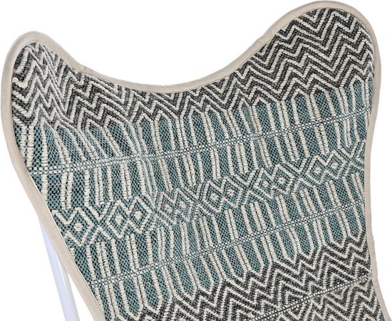 Trädgårdsstol DKD Home Decor Blauw Wit Groen Ijzer 74 x 65 x 90 cm