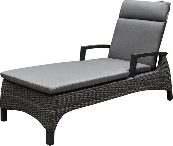 Dallas ligbed 162x70xH101 cm antraciet