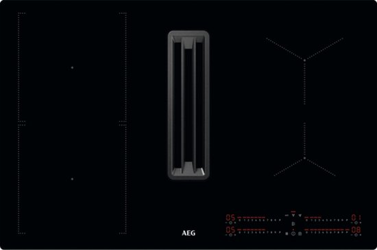 AEG CCE84543CB - Inductie kookplaat met afzuiging - 6000 SERIE COMBOHOB MET BRIDGE FUNCTIE, 80 CM