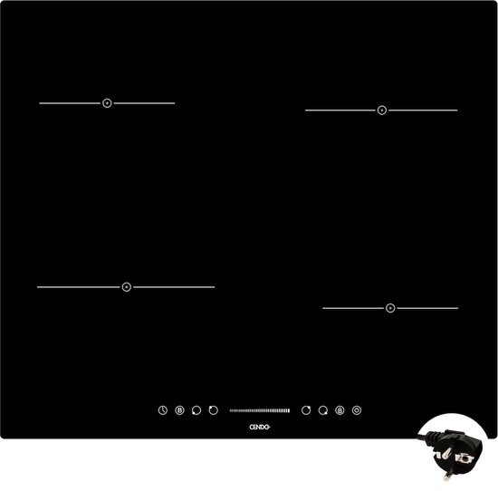 CENDO KR944F1TS Inbouw Inductie Kookplaat - 60 cm - normale stekker - 1 fase