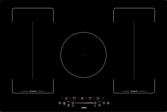 CENDO KR98FI2TS - Flex Inductie Kookplaat 80 cm - Booster - 5 zones