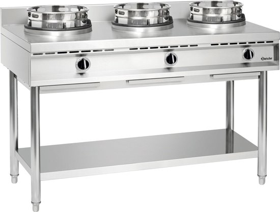 Wokkookplaat, 3 branders