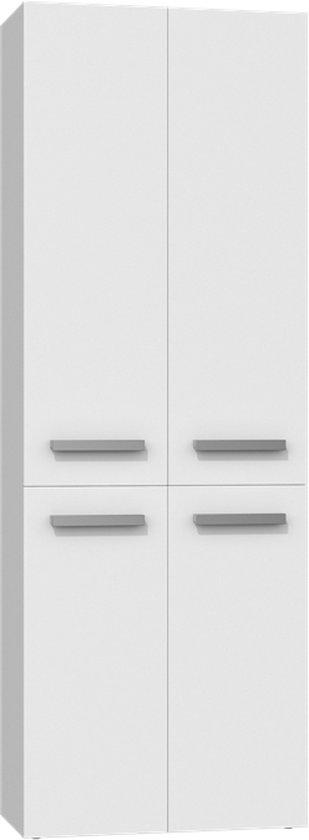 Badkamerkast- Opbergkast Met Wasmand-Kolomkast