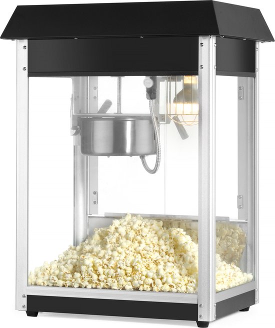 HENDI Popcornmachine - Zwart - 230V/1500W - 560x420x(H)770mm 282762 - Horeca & Professioneel