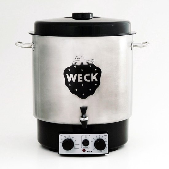 Weck Elektrisch kookvat WAT25A, met kraan, 1800 watt, 30 liter, roestvrij staal