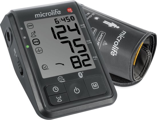 Microlife - BP B6 Connect - Bovenarm Bloeddrukmeter - Klinisch Gevalideerd - No. 1 merk bij Huisartsen - Aanbevolen door NL Hartstichting - AFIB detectie - 2x 99 geheugens - Bluetooth - 5 jaar garantie