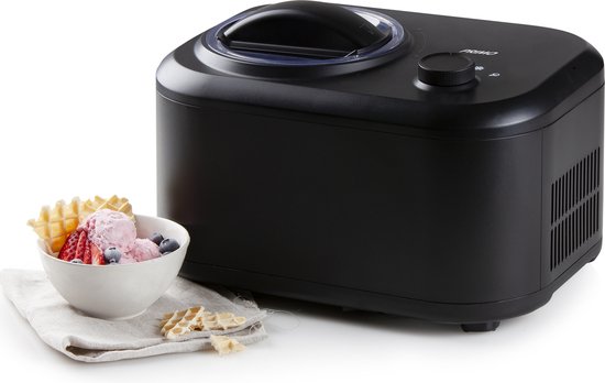PRIMO PR405IM IJsmachine - Roomijsmachine Met Compressor - Zelf Vriezend - 1 L - Zwart