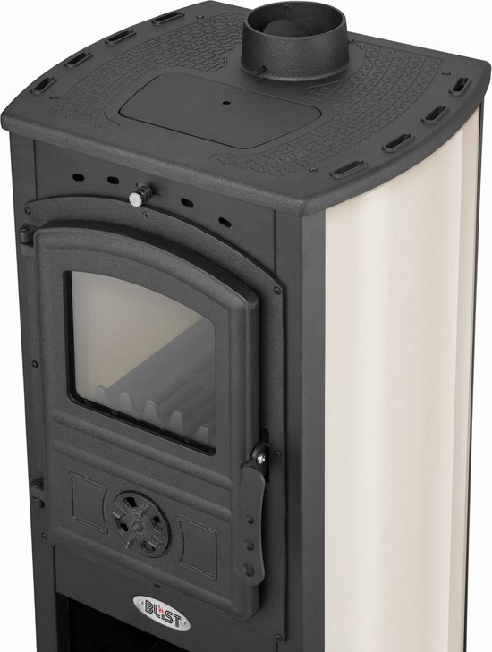 Houtkachel - staal - vrijstaand - 10KW