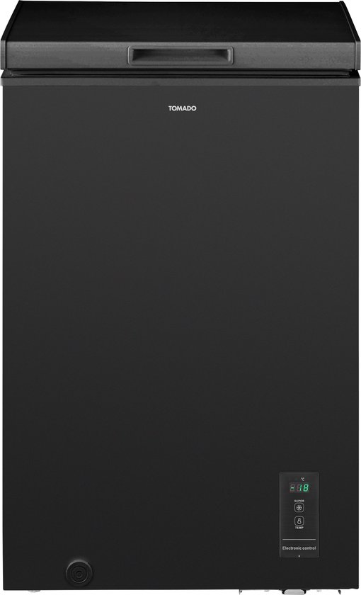 Tomado TCF0991B - Vrieskist - 99 liter - Supervriezen - Digitaal thermostaat - Energielabel E - Zwart