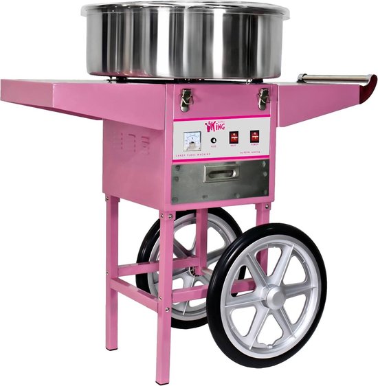 Royal Catering Suikerspinmachine met onderstel - 52 cm