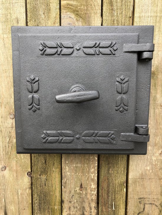 1 luik voor openhaard, gietijzer, kleur-onbehandeld