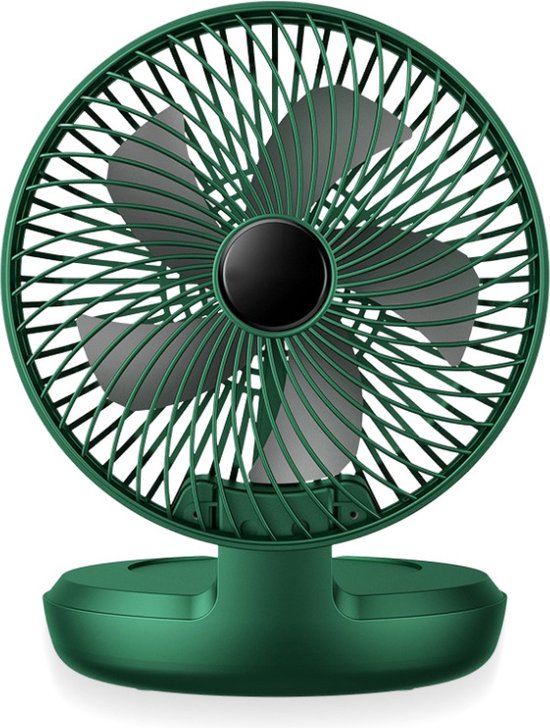 Draadloze Bureauventilator - Ventilator - Tafelventilator - Groen - 3 Windsnelheden - Moederdag Cadeautje