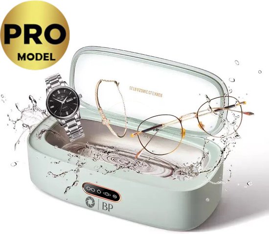 BP® Ultrasoon Reiniger Pro - Reinigingsapparaat voor Sieraden en Brillen - Ultrasone - Ultrasonic Cleaner - 300ml - Groen - Sinterklaas Cadeau