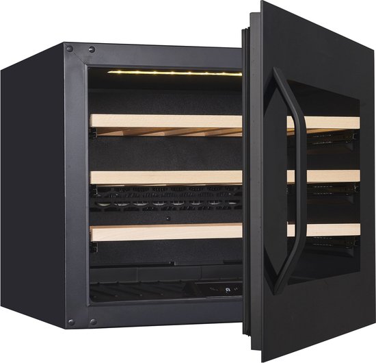 Combisteel INBOUW wijnkoelkast | 51 Liter | Zwart | Horeca Kwaliteit
