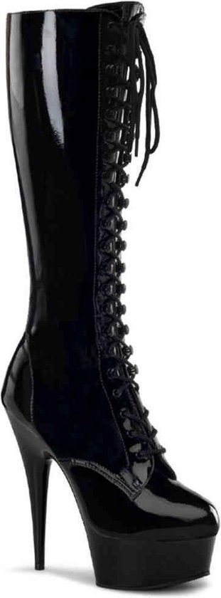 Pleaser Kniehoge laarzen -41 Shoes- DELIGHT-2023 US 11 Zwart