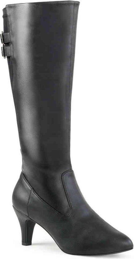 Pleaser Pink Label Laarzen -47 Shoes- DIVINE-2018 Paaldans schoenen Zwart