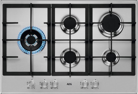 AEG HGB75500SM - Slim Line - Inbouw gaskookplaat