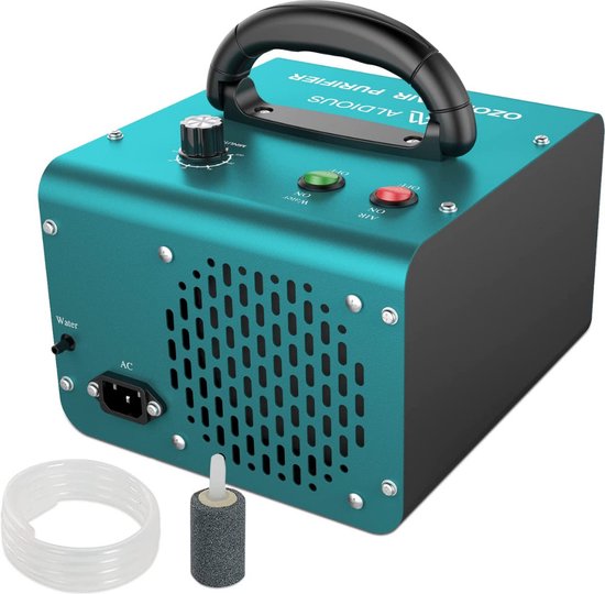 Ozongenerator - 28,000 mg/u Lucht- en Watermodus - Ozonluchtreiniger met Timer voor Woningen, Kantoren, Restaurants, Cafés, Hotels en Garages tot 300 ㎡