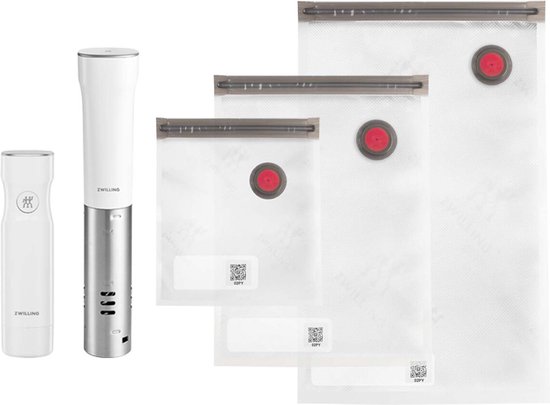 Zwilling Fresh & Save - Sous Vide Stick - Vacuümpomp - Herbruikbare Vacuümzakken
