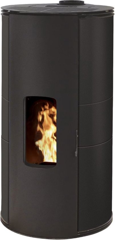 GIULIA 9KW Pelletkachel - Luchtdicht - Top Uitlaat – Zwart