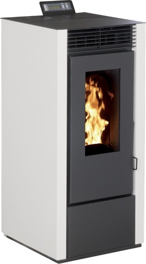 Marina 14Kw pelletkachel - Kanaliseerbaar - Wit