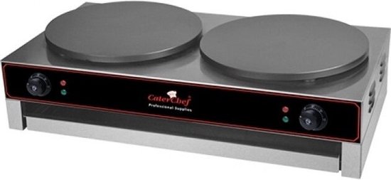 Caterchef crepesbakplaat 2x Ø 400mm