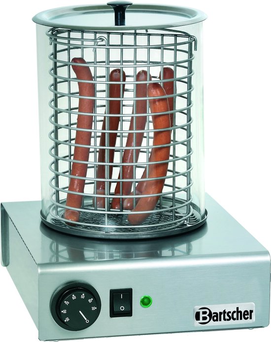 Bartscher A120401, Hotdogstomer, Roestvrijstaal, Roestvrijstaal, 1000 W, 230 V, 50 Hz