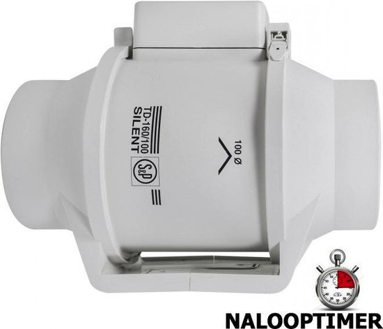 Soler & Palau TD 160/100 NT Silent met nalooptimer