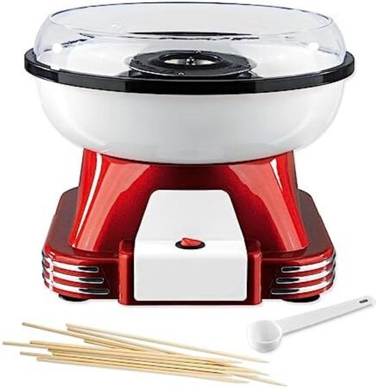 Suikerspinmachine - Suikerspinmaker - Suikerspin Maker - Wit/Rood