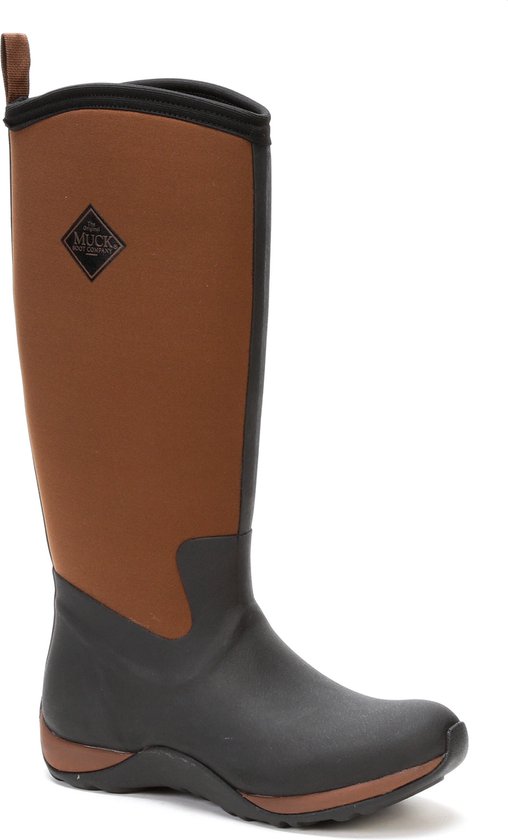 Muck Boot Arctic Adventure Outdoorlaarzen - Zwart/Bruin - Dames - Maat 43