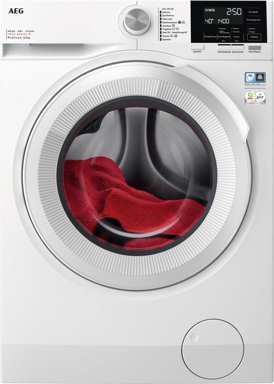 AEG LWR73842 - 7000 serie - Was-droogcombinatie - ProSteam
